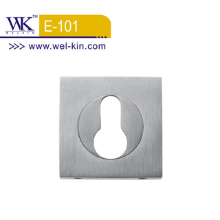 Rosetas de manija de puerta de níquel cepillado redondo de puerta de acero inoxidable 304 (E-101)