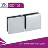Abrazadera de vidrio de acero inoxidable para pasamanos Clips de vidrio cromado (GC-105)