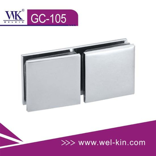 Abrazadera de vidrio de acero inoxidable para pasamanos Clips de vidrio cromado (GC-105)