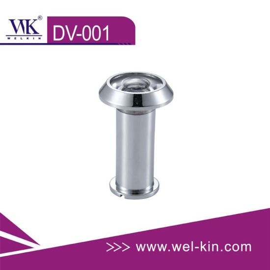 Visor de orificio de puerta con clasificación de resistencia al fuego de cromo y aleación de zinc con certificación UL en visor de puerta frontal (DV-001)