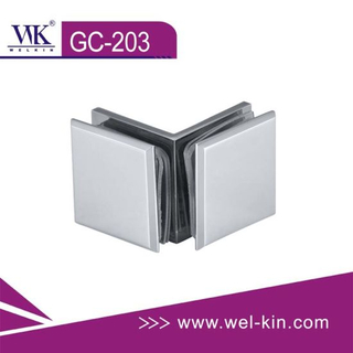 Abrazadera de soporte de estante de vidrio de acero inoxidable de montaje en pared para accesorios de hardware Vidrio (GC-203)