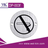 "Cepillado personalizado de acero inoxidable 304 WC señal de prohibido fumar baño puerta WC placa de la muestra (DP-003f)"