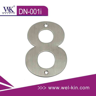 Herrajes para puertas de acero inoxidable 304 Número de puerta Número de placa de puerta 8