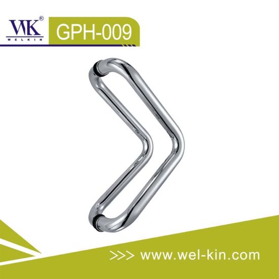Palanca de vidrio de acero inoxidable Tirador de puerta Tirador de ducha Tirador de puerta de vidrio largo (GPH-009)