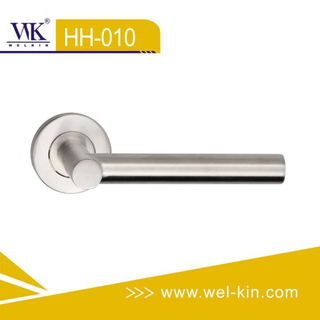 Tirador de la puerta de la palanca de fundición sólida de acero inoxidable (HH-010)