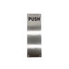 Empuje y tire de la manija de la puerta en la placa (PLQDT-101a)(PLQDT-101b)